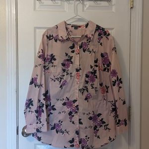Roaman's Long-Sleeve Kate Big Shirt 22W